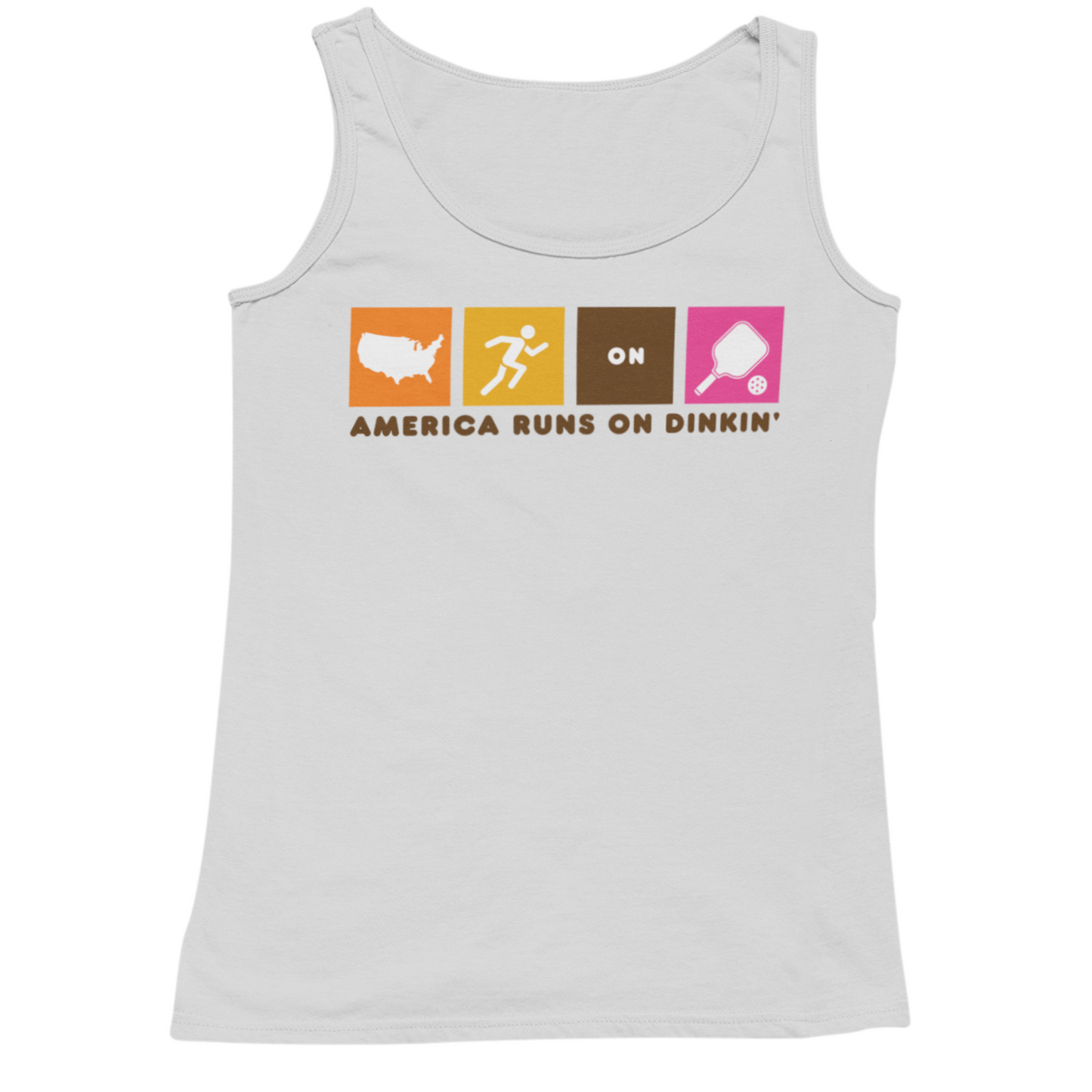 Dinkin Run | America Ladies Tank Top